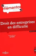 DROIT DES ENTREPRISES EN DIFFICULTE 